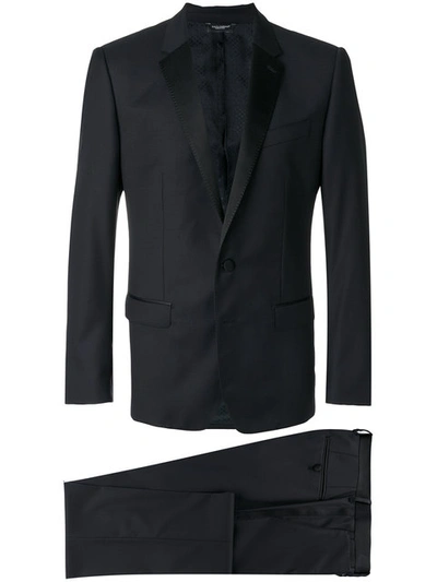 Dolce & Gabbana Martini Fit 3-piece Tuxedo Suit In Black