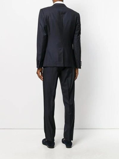 Shop Dolce & Gabbana Martini Tuxedo Suit In Blue
