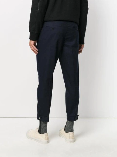 Shop Neil Barrett Fitted Cropped Trousers