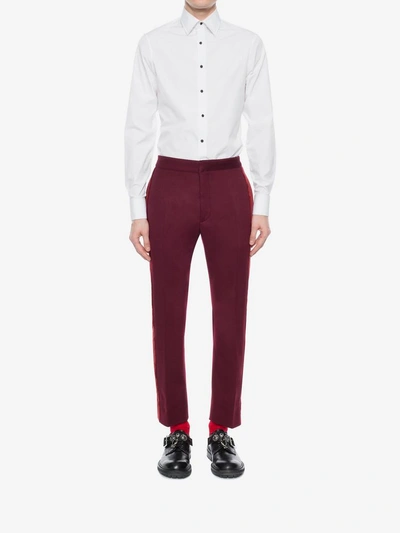 Shop Alexander Mcqueen Side Band Trousers