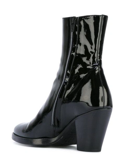 Shop A.f.vandevorst Patent Ankle Boots In Black