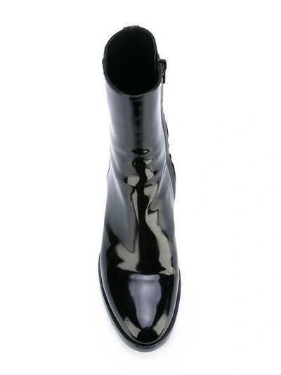 Shop A.f.vandevorst Patent Ankle Boots In Black