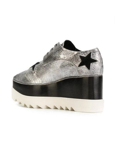 Shop Stella Mccartney Elyse Lace Up Shoes In Grey