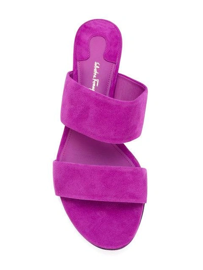 Shop Ferragamo Salvatore  Flower Heel Sandals - Pink
