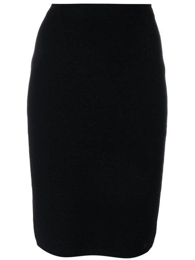 Shop D-exterior Midi Pencil Skirt In Black