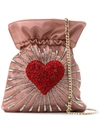 LES PETITS JOUEURS heart bucket bag,PVC100%