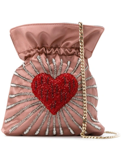 Les Petits Joueurs Trilly Heart Embellished Shoulder Bag