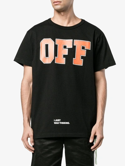 Shop Off-white Off Printed T Shirt In Black