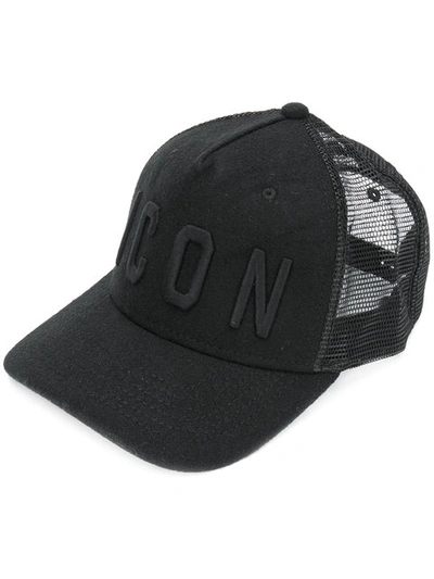 Dsquared2 Icon Black Cotton Baseball Cap | ModeSens