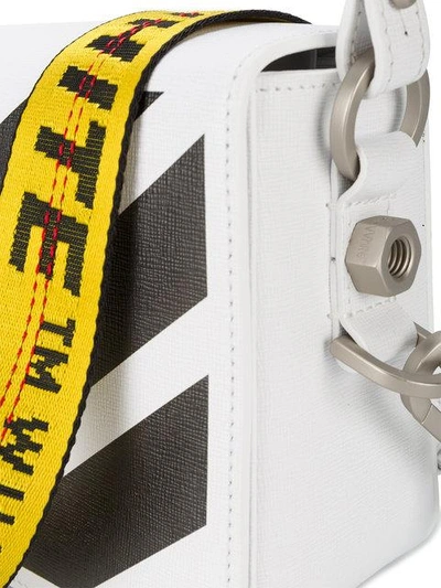 Shop Off-white White Warning Tape Shoulder Bag