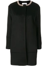 BLUGIRL embellished neck midi coat,459312216812