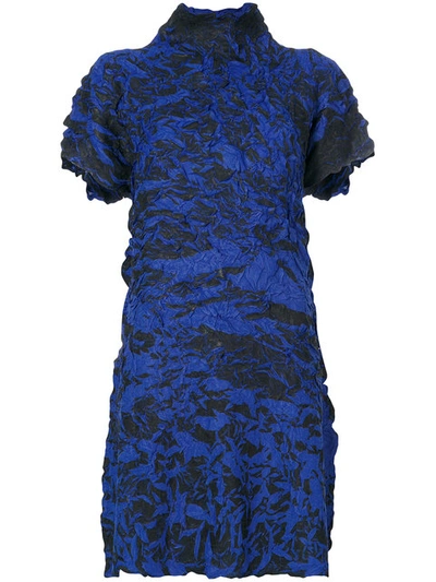 Issey Miyake Textured High-neck Dress