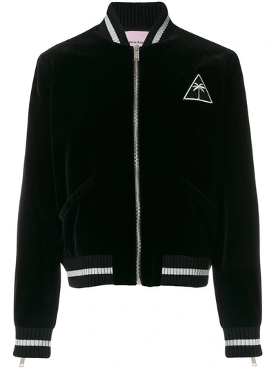 Shop Palm Angels Bomber Jacket - Black