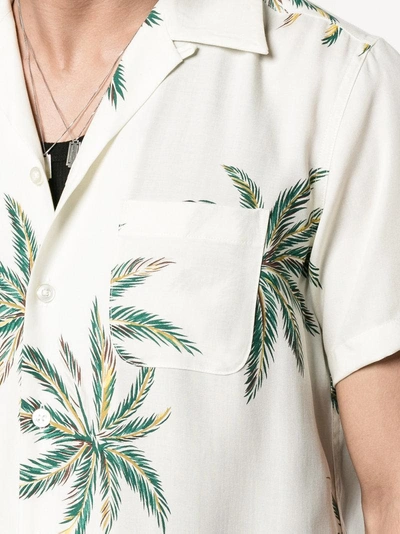 Shop Wacko Maria Palms Hawaiian Shirt In Beige