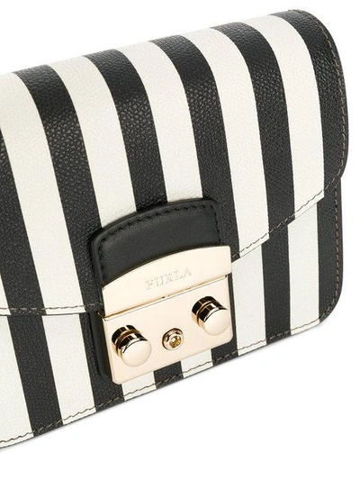 Shop Furla Striped Mini Metropolis Bag