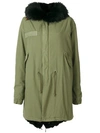 MR & MRS ITALY hooded fur parka coat,PK071RC212211358