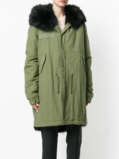 Shop Mr & Mrs Italy Hooded Fur Parka Coat