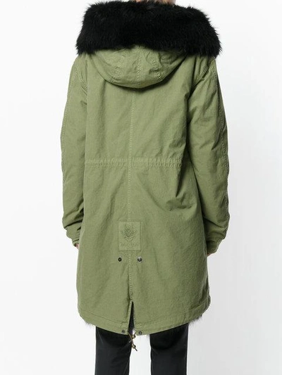 hooded fur parka coat