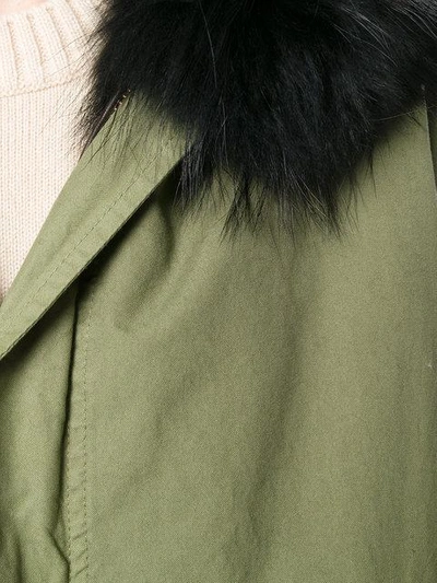 hooded fur parka coat