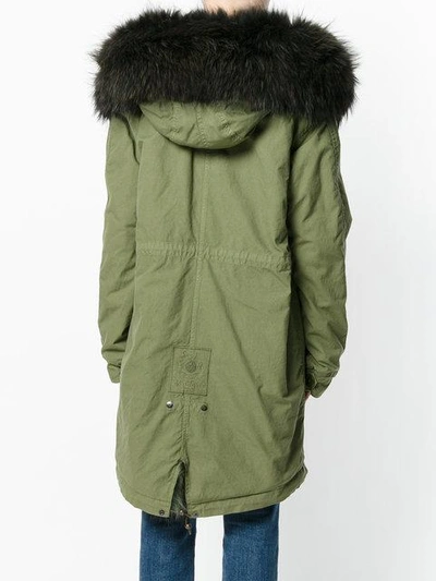 Shop Mr & Mrs Italy Hooded Fur Parka Coat