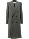 SAINT LAURENT tweed double breasted coat,482868Y058R12192947