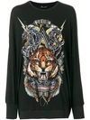 BALMAIN BALMAIN BRANDED LION SWEATER - BLACK,108593672I12220362