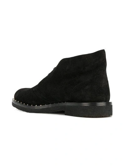 Shop Valentino 'soul Rockstud' Desert-boots In Black