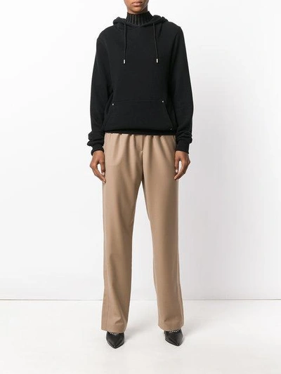 Shop Givenchy Slit Cuff Joggers In Brown