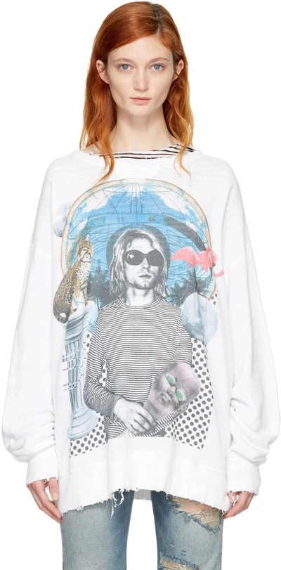 Shop R13 White Kurt Sweatshirt