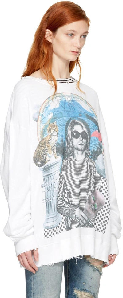 Shop R13 White Kurt Sweatshirt