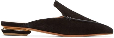 Shop Nicholas Kirkwood Black Suede Beya Mules In N99 Black