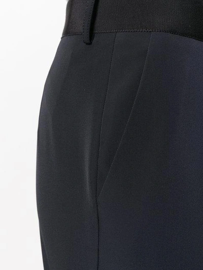 Shop Ferragamo Salvatore  Gancino Flip Lock Trousers - Blue