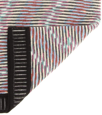 Shop Missoni Striped Wool Scarf In Multicoloured