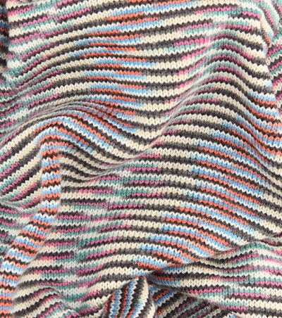 Shop Missoni Striped Wool Scarf In Multicoloured