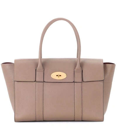 Mulberry Bayswater Classic Leather Tote In Clay