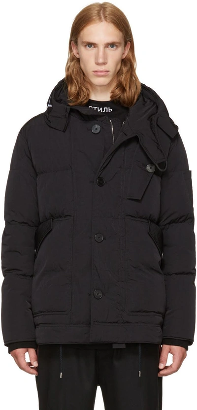 Shop Givenchy Black Down Puffer Jacket