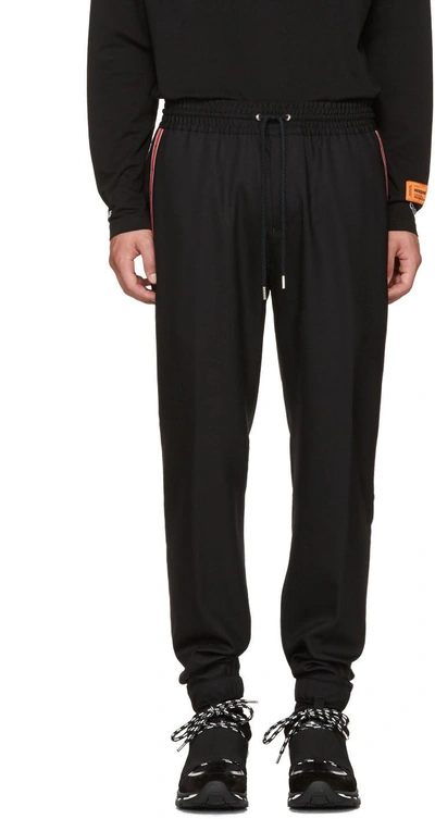 Shop Givenchy Black Iconic Band Jogger Trousers In 001 Black