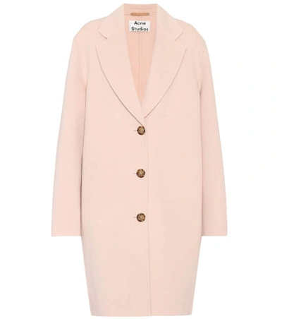 Shop Acne Studios Landi Wool And Cashmere Coat In Pink