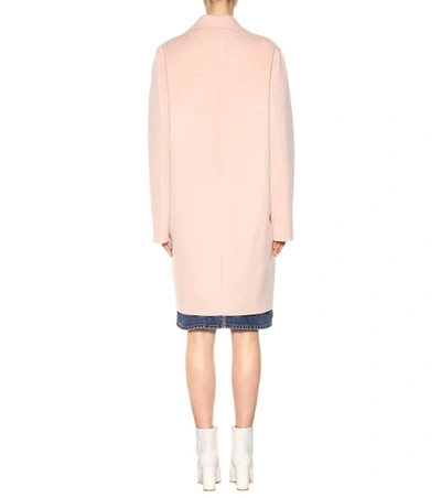 Shop Acne Studios Landi Wool And Cashmere Coat In Pink