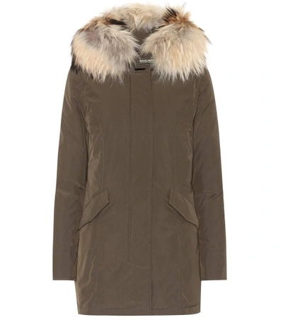 Shop Woolrich Luxury Arctic Down Coat In Green
