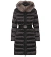 MONCLER TINUVIEL DOWN COAT WITH FUR,P00276989