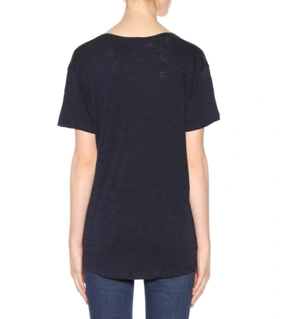 Shop Atm Anthony Thomas Melillo Cotton Jersey T-shirt In Blue