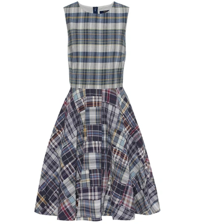 Shop Polo Ralph Lauren Sleeveless Cotton Dress In Patchwork