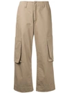 BASSIKE cropped cargo trousers,DRYCLEANONLY