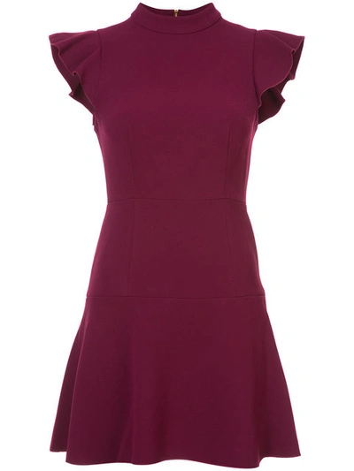 Shop Rachel Zoe - Flared Dress  In Pink/purple