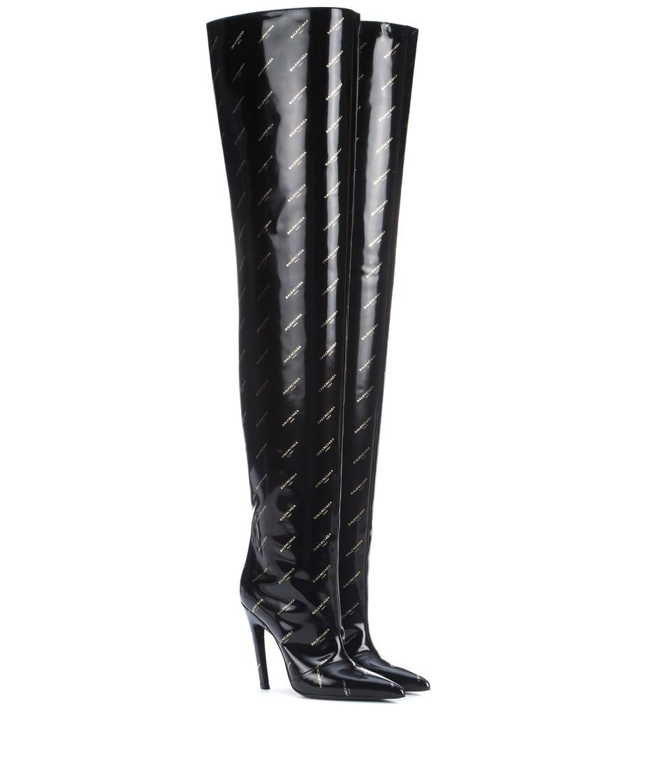 balenciaga overknee boots