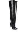 BALENCIAGA KNIFE OVER-THE-KNEE LEATHER BOOTS,P00268663