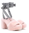 MIU MIU FUR PLATEAU PUMPS,P00274993