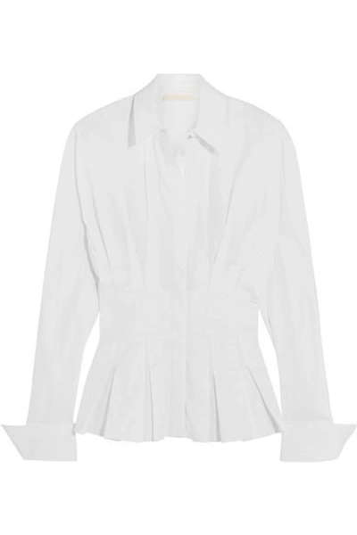 Antonio Berardi Pleated Cotton-blend Shirt | ModeSens
