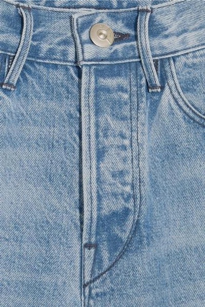 Shop 3x1 W4 Shelter Austin Frayed High-rise Straight-leg Jeans